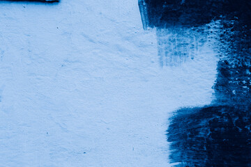 Grunge classic blue concrete background. Textured plaster wall. Creative backdrop for your design....