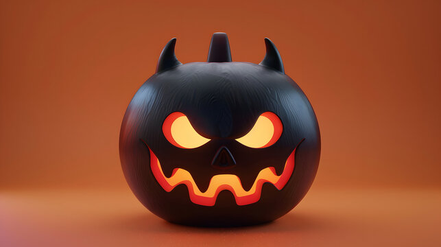 Monster Mask cute element halloween 3D