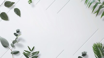 Fototapeta premium Fashionable and Minimalist White Geometric Background - a chic and elegant visual. The fashionable minimalist white background with geometric patterns is both stylish and captivating