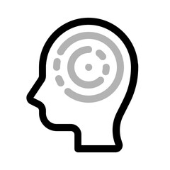 duolineking process icon with duoline style, perfect for user interface projects