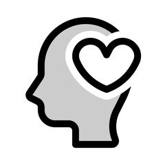 love yourself icon with duotone style, perfect for user interface projects