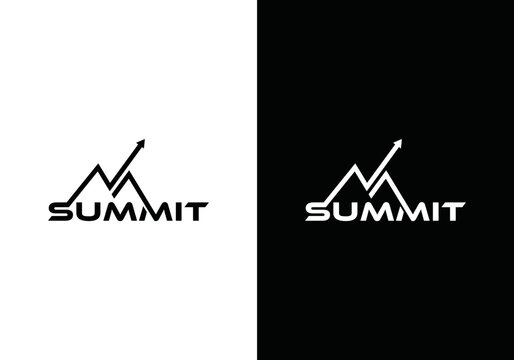 summit logo template, summit design, growth design. and finance business growth logo design