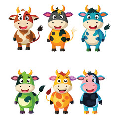 Fototapeta premium set of cartoon animals