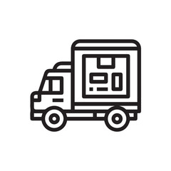 Truck icon symbol vector illustration