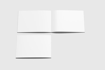 A4 Landscape Brochure Blank Background