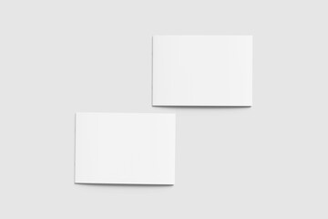 A4 Landscape Brochure Blank Background