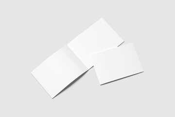 A4 Landscape Brochure Blank Background