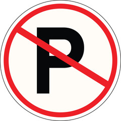 No parking sign.