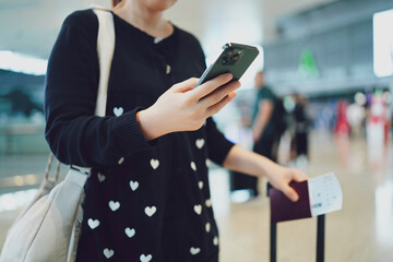 Preparing for Travel: A Moment at the Airport with Essential Travel Items