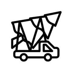 Truck icon symbol vector illustration

