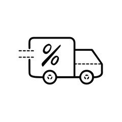 Truck icon symbol vector illustration

