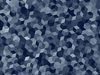 a seamless pattern of small, blue and gray 3D cubes that create a textured and geometric background.