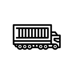 Truck icon symbol vector illustration

