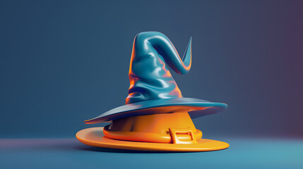 Witch Hat cute Halloween element 3D