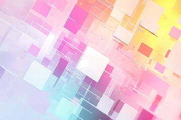Colorful Abstract Background with Geometric Shapes and Grainy Effects