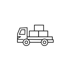 Truck icon symbol vector illustration

