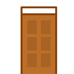 Wooden door frame