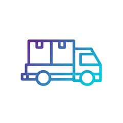 Truck icon symbol vector illustration