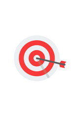 vector icon target arrow. target goal symbol