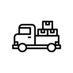 Truck icon symbol vector illustration