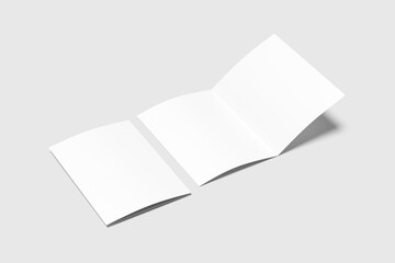 A5 Bifold Brochure Blank Background