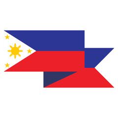 Layered Ribbon Flag Philippines