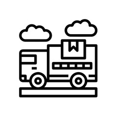 Truck icon symbol vector illustration