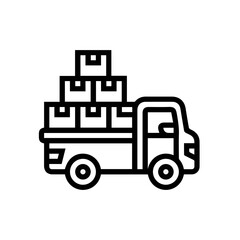 Truck icon symbol vector illustration