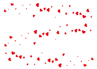 ハートの紙吹雪の背景