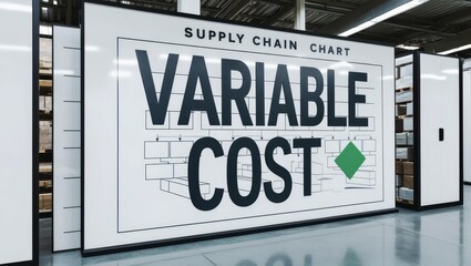 Fototapeta premium Understanding variable costs in warehouse settings for efficient supply chain management