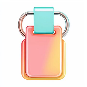 recommend clip art: Cute Illustrated Binder Clip with Smooth Edges