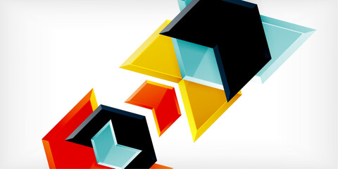 Fototapeta premium Technology dynamic arrow geometric background. Vector Illustration For Wallpaper, Banner, Background, Card, Book Illustration, landing page