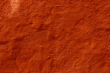 Grunge lush lava concrete background. Textured plaster wall. Creative backdrop for your design. Color of the year 2025 concept. Top view, layout for design. Surface with peeling shabby pattern.