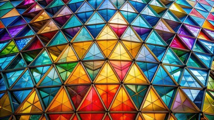 Discover mesmerizing geometric triangle patterns tailored for modern design and architecture. These captivating visuals provide inspiration for creative projects and stunning artwork backgrounds.