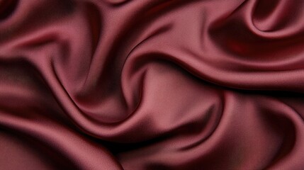 Luxurious Red Satin Fabric Texture Background