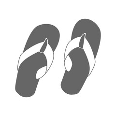 Slippers icon logo design
