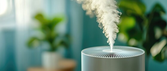 Air purifier neutralizing harmful gases, airflow dispersing clean breathable air