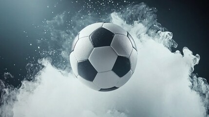 Fototapeta premium Showcase your design skills with a high-resolution photo mockup of a soccer ball in hq for creative projects