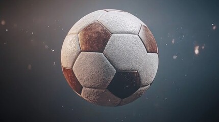 Fototapeta premium Create stunning high-resolution mockup of a soccer ball for your design projects to enhance visual appeal