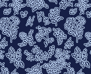 seamless abstract pattern digital illustration wrapping paper with graphic chaotic oriental hand drown colorful elements watercolor paint snowflakes fabric design print winter style