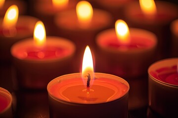 A candle vigil to remember those affected by thalassemia