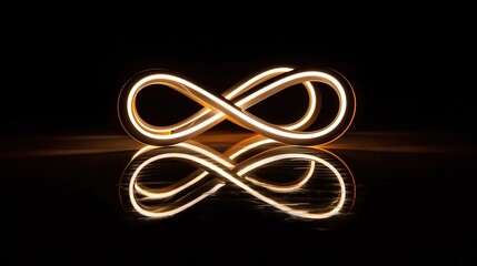 Obraz premium Light design on a black background creates a dramatic and captivating effect. A unique combination of illumination and darkness.