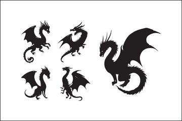 Dragon Silhouette Vector | Mythical Creature SVG | Fire-Breathing Dragon Clipart

Flying Dragon SVG | Fantasy Dragon Silhouette | Medieval Creature Vector

Dragon Head Silhouette SVG | Fierce Dragon V