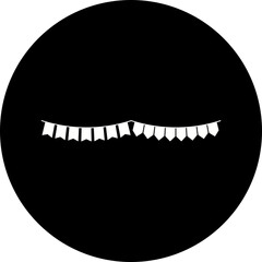 Happy birthday single vector icon