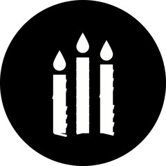 Happy birthday simple vector icon