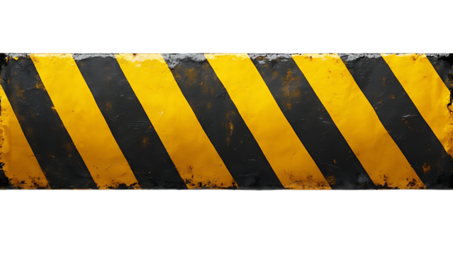 Construction ribbon isolated on transparent background