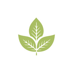 Naklejka premium Leaf Design Logo