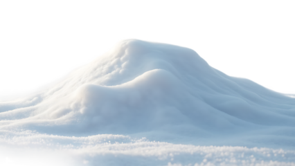 Snowdrift isolated on transparent background