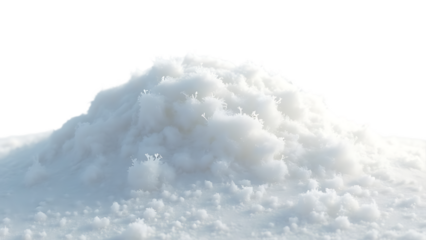 Snowdrift isolated on transparent background
