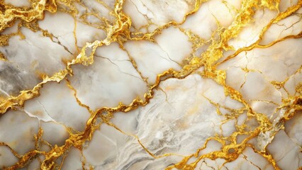 Fototapeta premium Elegant Golden Veins Marble Texture Background for Luxury Interior Design and Branding